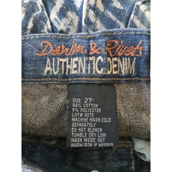 NEW Denim and Rivets Kids Toddler jeans size 2T Acid Stone Washed Jeans - Picture 5 of 10